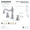 Kingston Brass KS1977PL 8" Widespread Bathroom Faucet, Brushed Brass KS1977PL - alternate 4